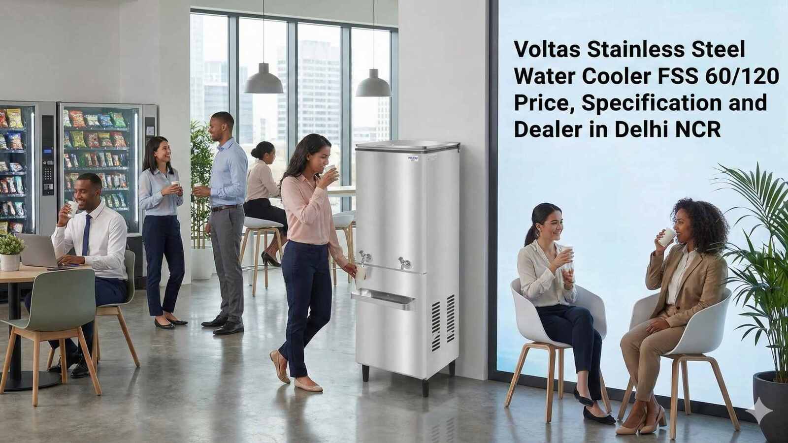 Voltas Stainless Steel Water Cooler FSS 60/120  Price, Specification and Dealer in Delhi NCR